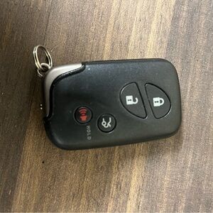 Black Car Key Fob Remote with Lock/Unlock, Trunk and Panic Buttons